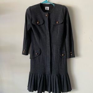 Kwai 100% acrylic button up long sleeve winter dress. Vintage. Size 10.